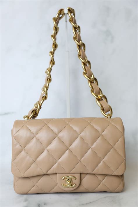 funky town chanel bag|CHANEL Lambskin Quilted Large CC Funky Town Flap Beige .